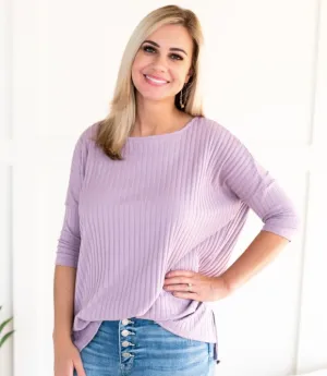 LAVENDER FIELDS FOREVER TOP- in store