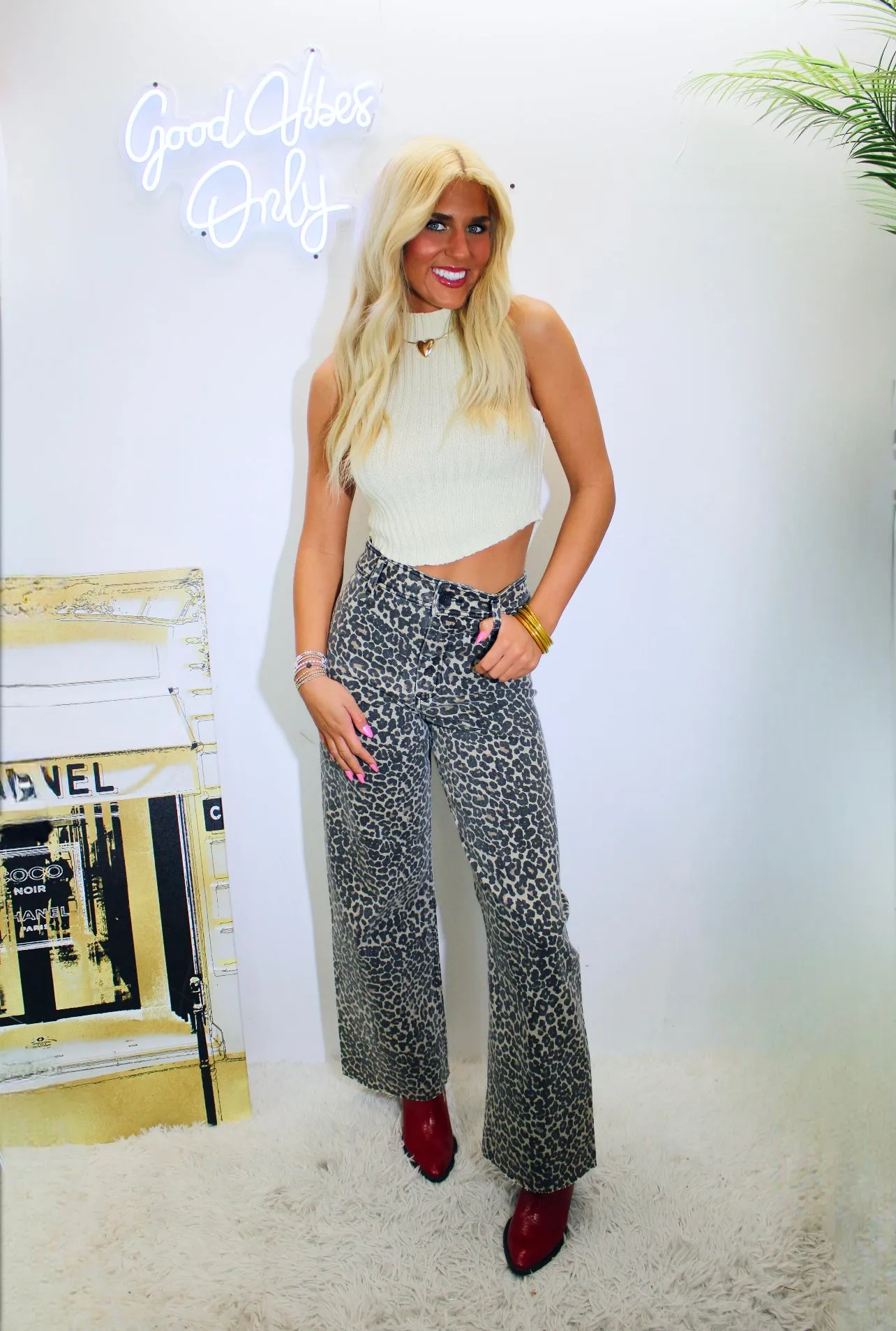 Lavish Leopard Pants