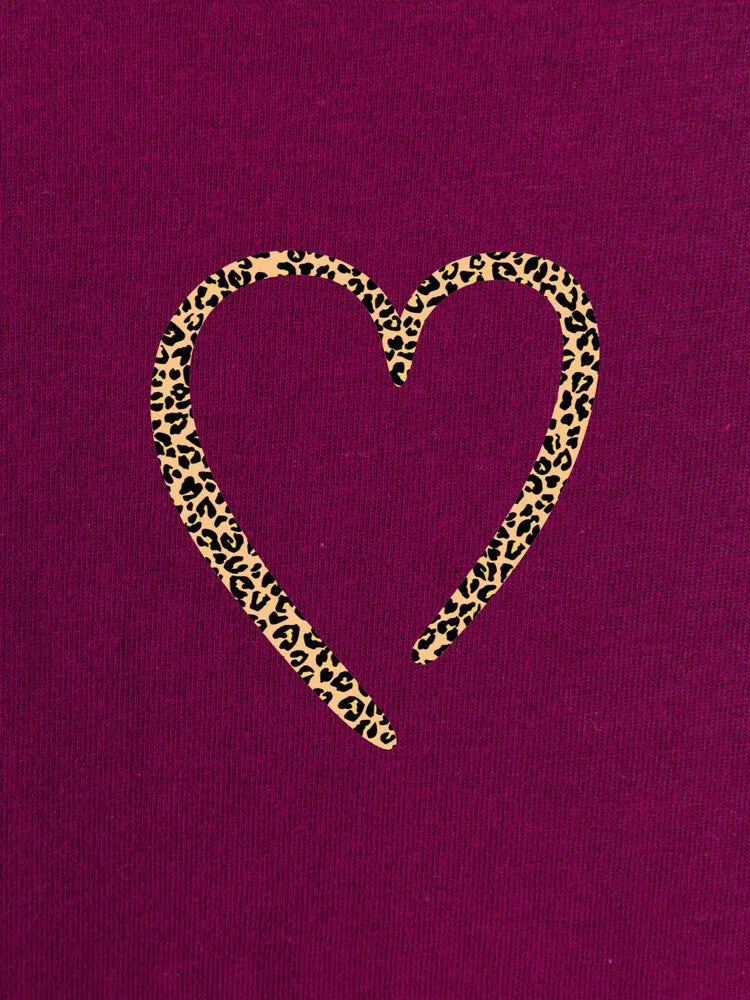 Leopard Heart Tee