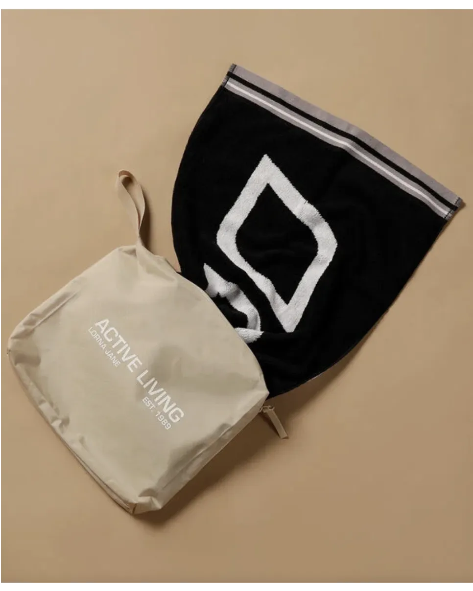 Lorna Jane Icon Sweat Towel - Black