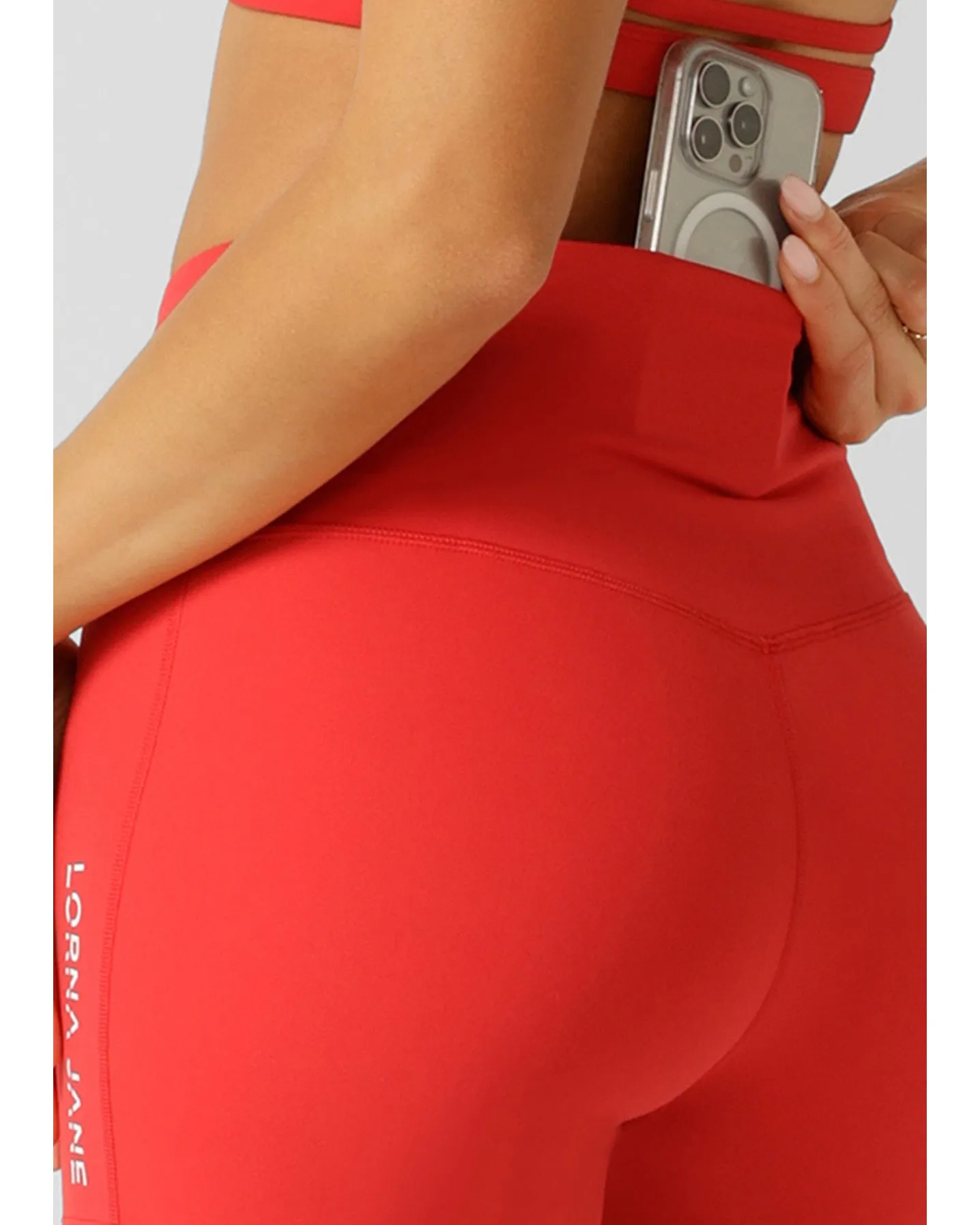 Lorna Jane Lotus No Chafe 12cm Bike Shorts - Ginger