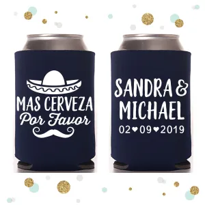 Mas Cerveza Por Favor - Wedding Can Cooler #115R