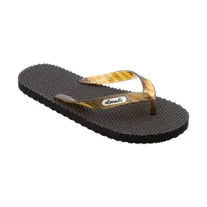 Massage Women's Translucent Brown Strap Slippah