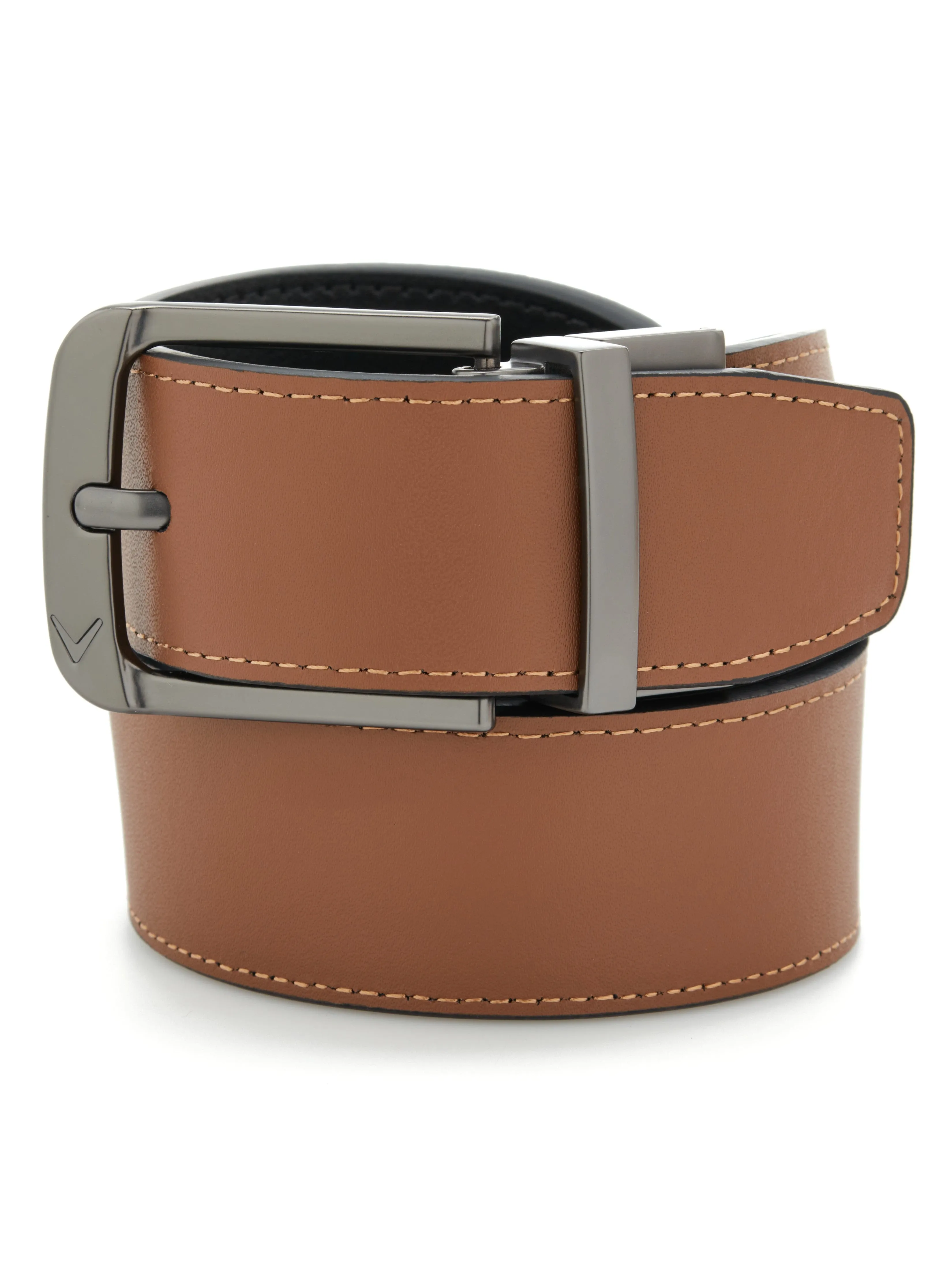 Mens Reversible Leather Golf Belt