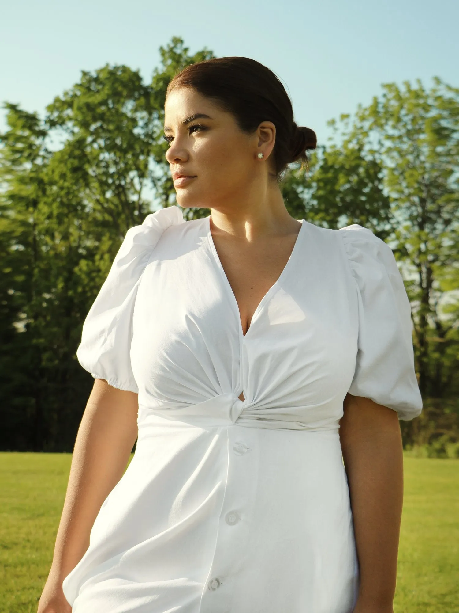 Mia Balloon Sleeve Maxi Dress