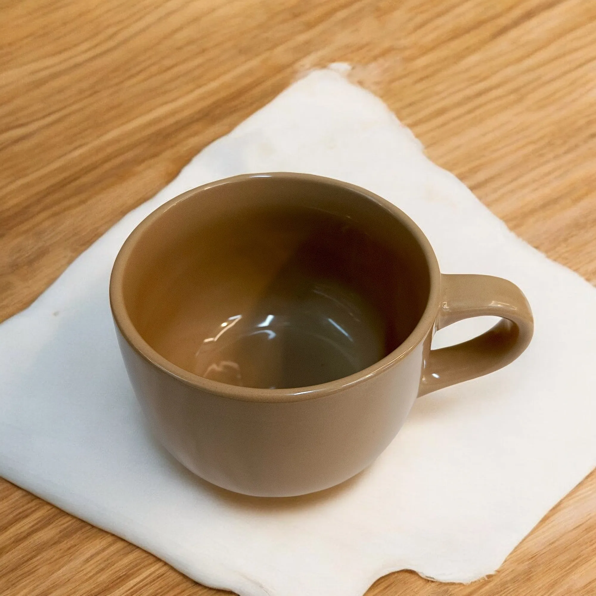 Minimalist Taupe Ceramic Mug (500ml)