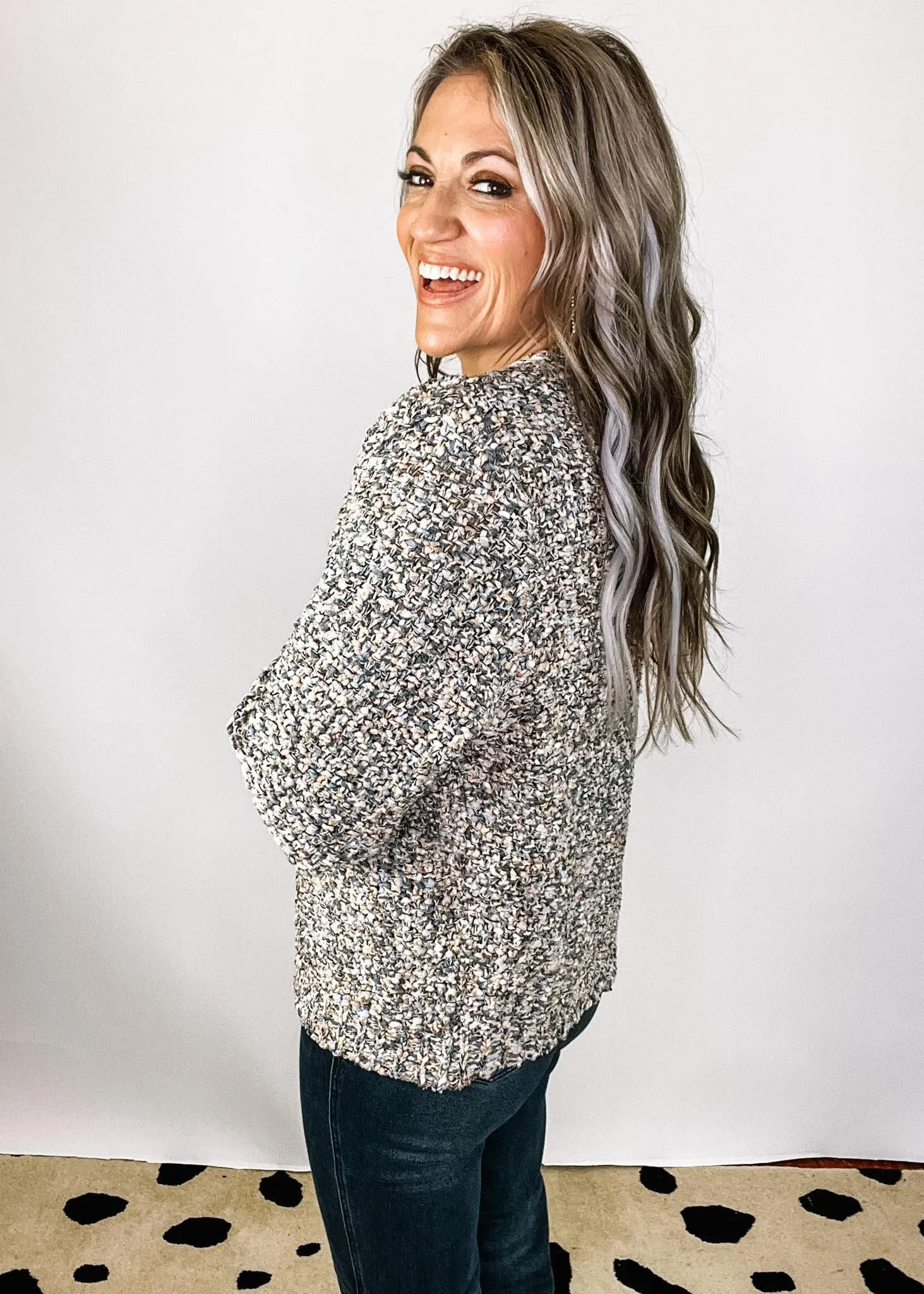 Multi Color Popcorn Cozy Cardigan