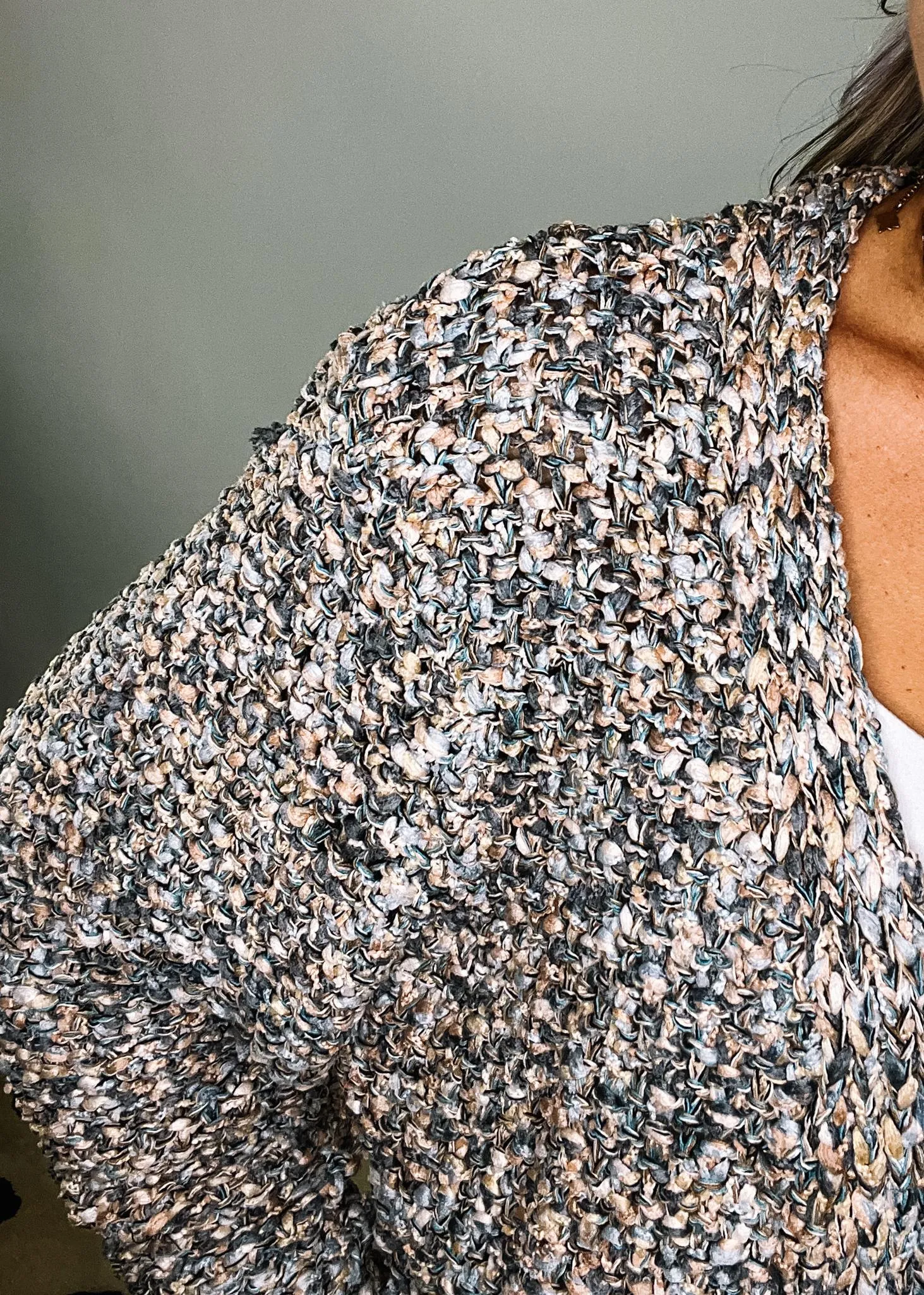 Multi Color Popcorn Cozy Cardigan