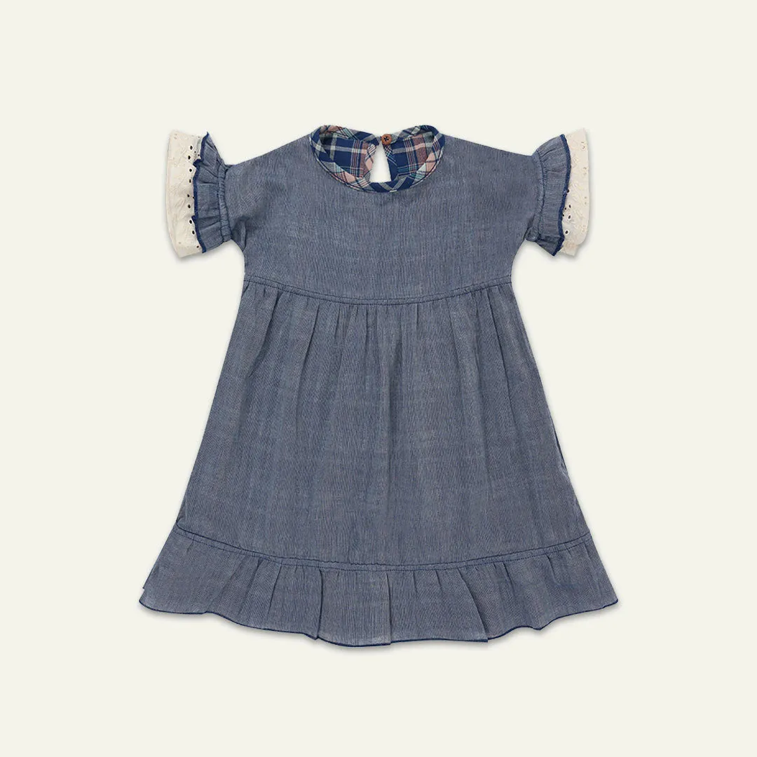 Multicoloured Check Print Dress