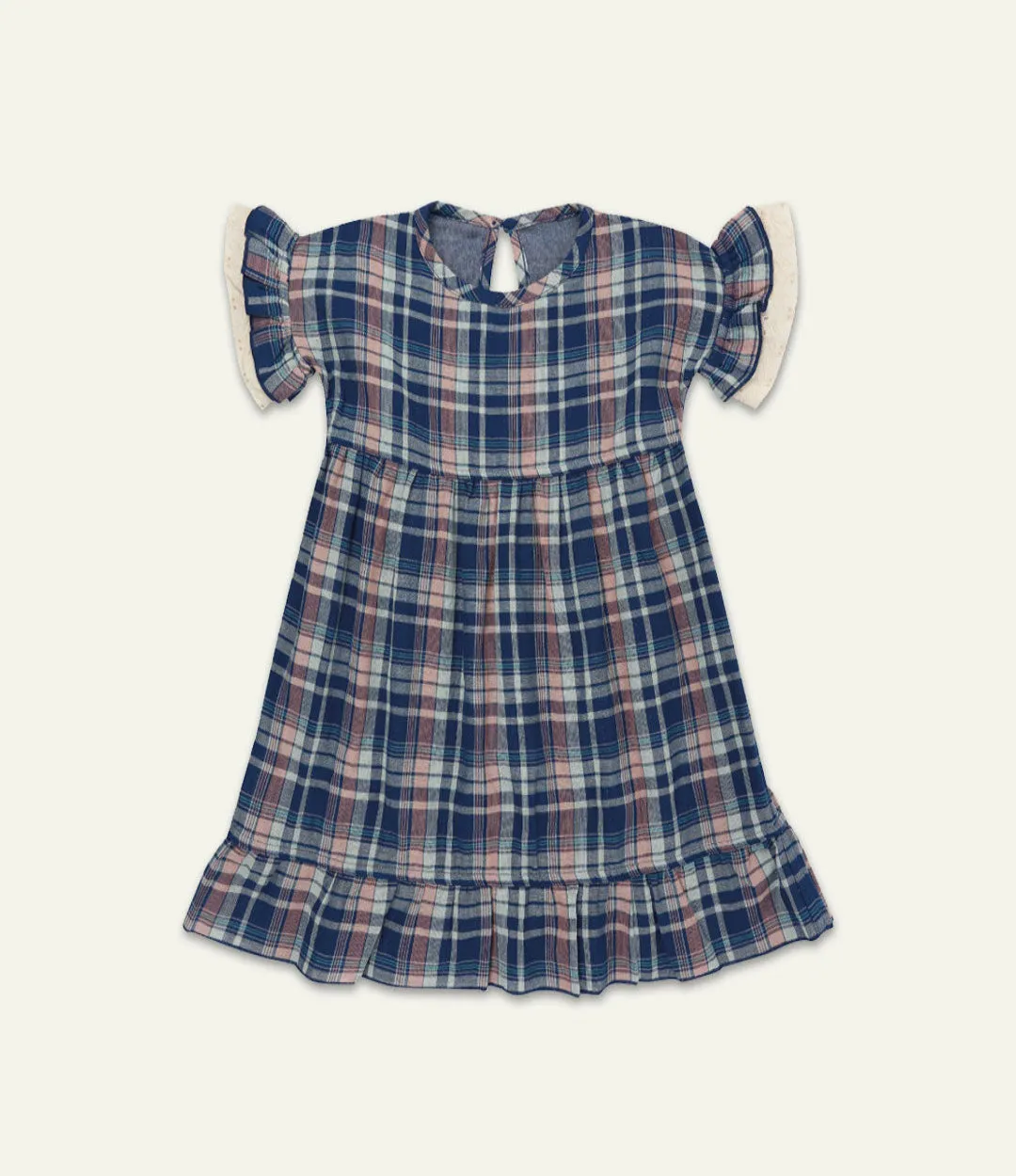 Multicoloured Check Print Dress