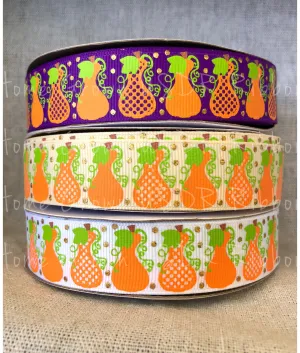 My Gourd I'm Cute Thanksgiving Gourds USDR Ribbon - 7/8 Inch