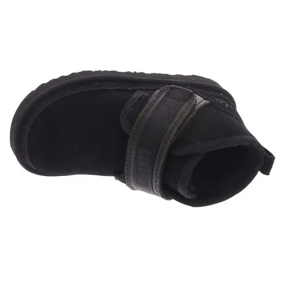 NEW UGG UNISEX-CHILD NEUMEL SNAPBACK BOOT, BLACK, 11
