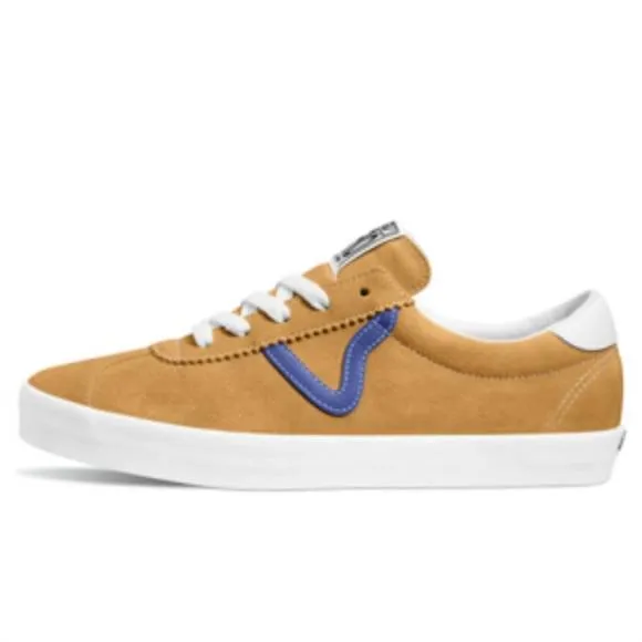 NEW VANS men's sport low suede sneaker in honey suede