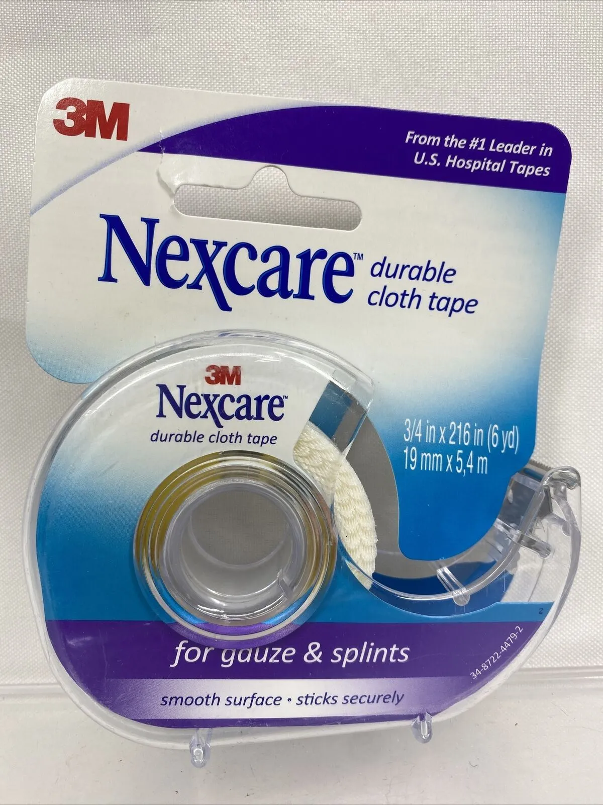 Nexcare Durable Cloth Tape Gauze Splint 3/4 Inch X 216 (6) YD. COMBINED SHIPPING