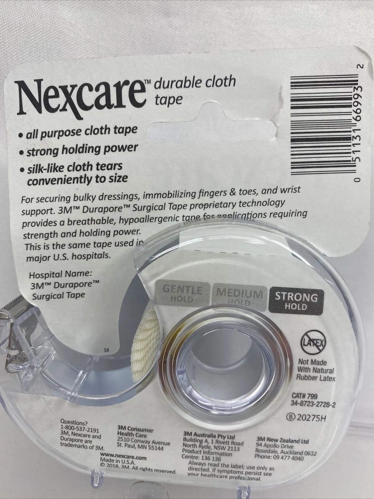 Nexcare Durable Cloth Tape Gauze Splint 3/4 Inch X 216 (6) YD. COMBINED SHIPPING