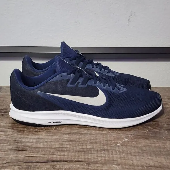 Nike Downshifter 9 (AR4046-400) Men's Athletic Running Gym Shoes Size 14 Blue