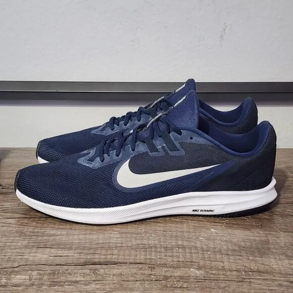 Nike Downshifter 9 (AR4046-400) Men's Athletic Running Gym Shoes Size 14 Blue