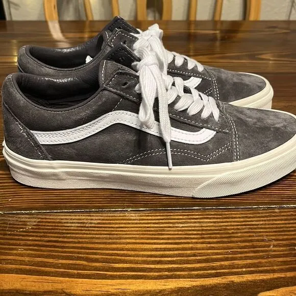 NWOB VANS HEIQ Eco Dry Water Repellent Gray and White Skate Shoes