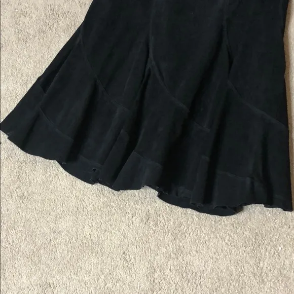 NWT Black MODERN IMAGES suede Skirt, sz 10
