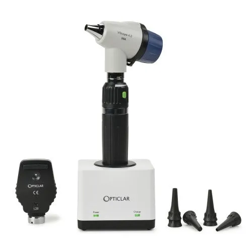 Opticlar - VScope 4.2x Diagnostic Set - E-Lithium Rechargeable, 1 Handle