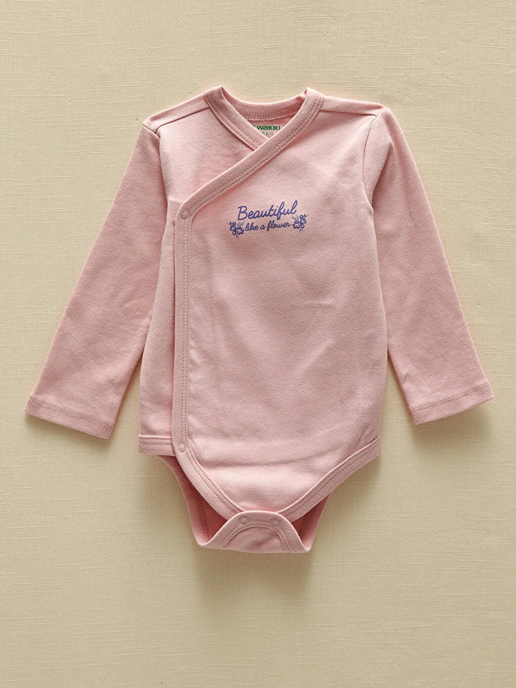 Organic Cotton Long Sleeve Printed Baby Girl Snap-On Bodysuit 2-pack