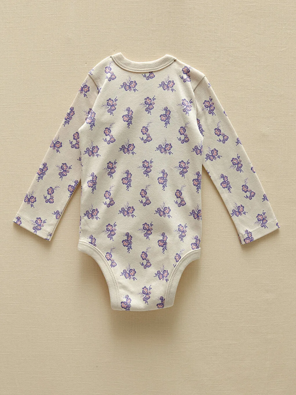 Organic Cotton Long Sleeve Printed Baby Girl Snap-On Bodysuit 2-pack
