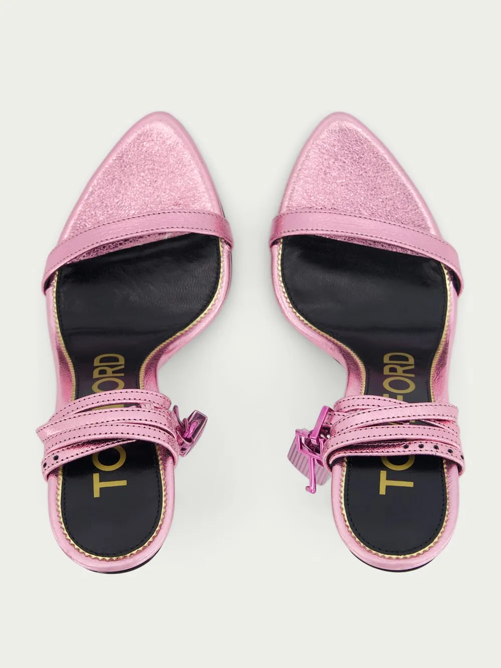 Padlock Leather Sandals