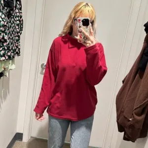 Patagonia magenta pink/red fleece long sleeve