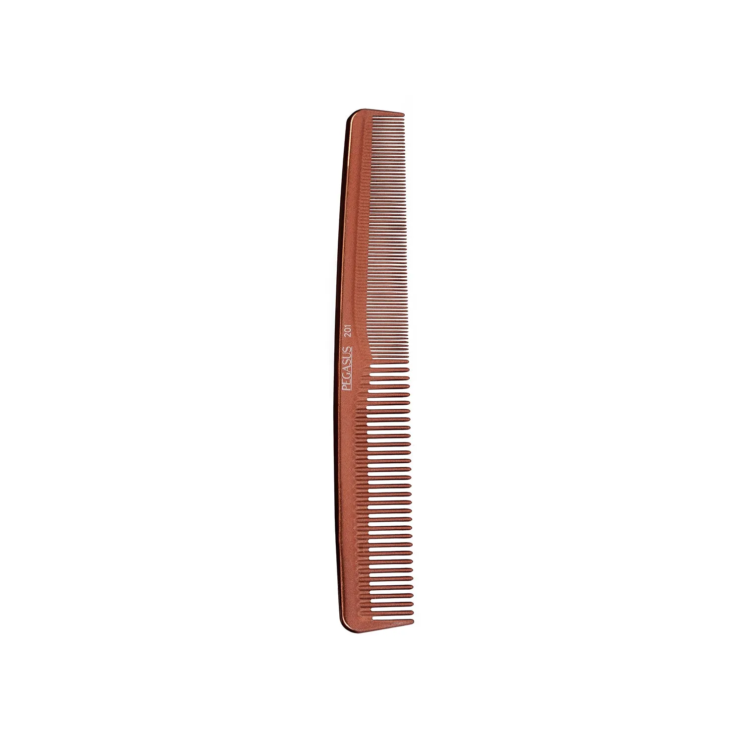 Pegasus MICOLOR 201, 7in Hard Rubber Hair Detangling/Trimmer Comb, Handmade, Seamless, Smooth Edges, Anti Static, Heat and Chemically Resistant, Wet Hair, Everyday Grooming Comb | Peines de goma dura - Gold