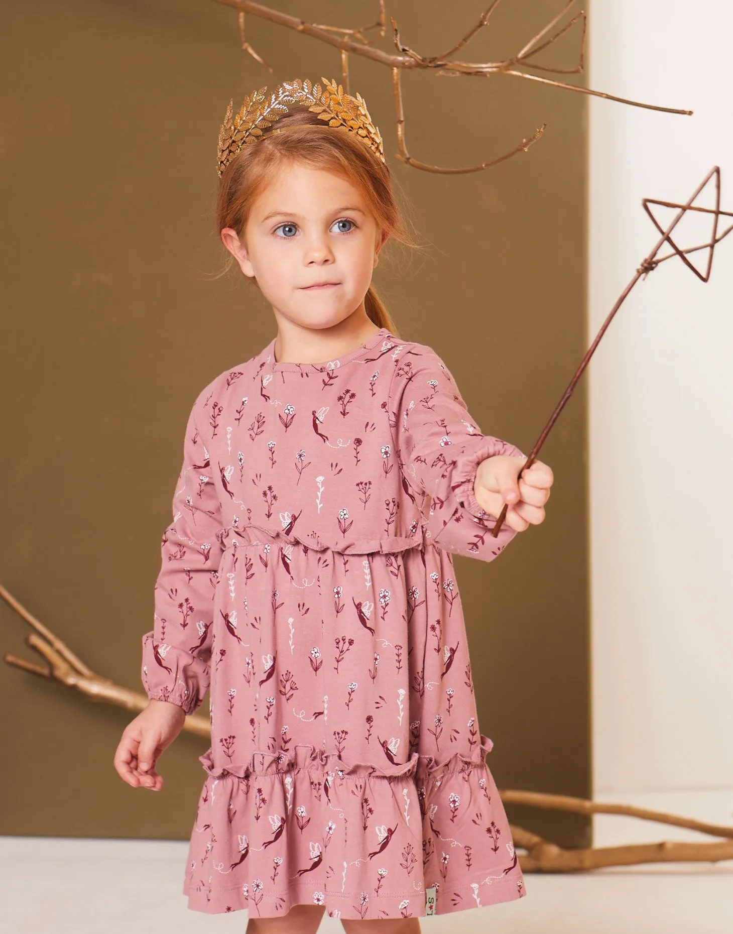 Pink Fairy Print Dress