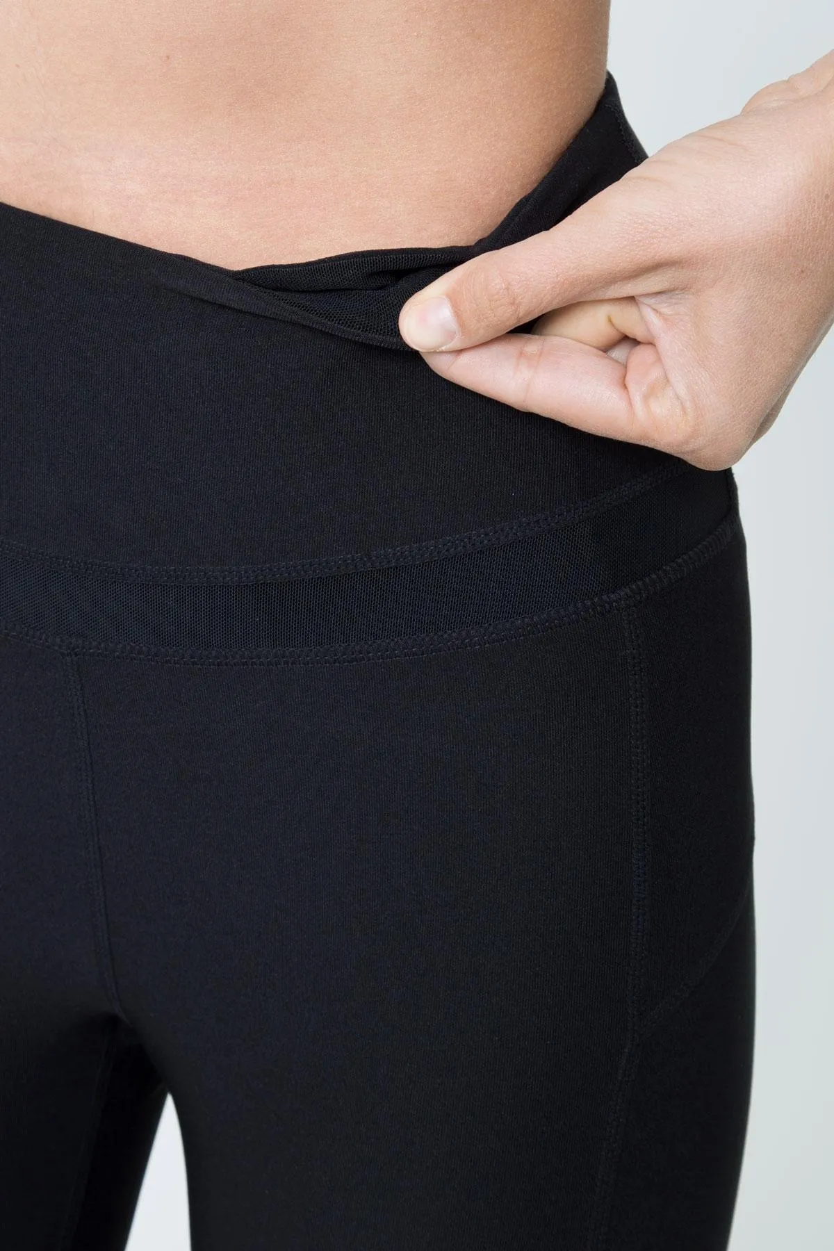 Prelude High Waisted Capri - Black