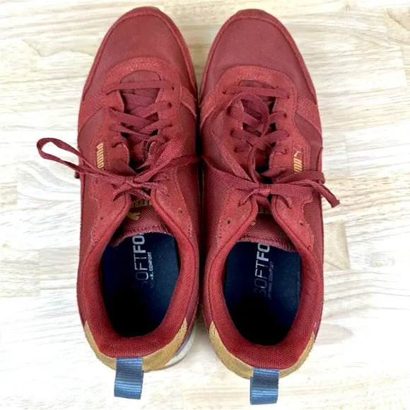 Puma Mens R78 Lux Lace Up Sneakers Shoes Suede Leather Canvas Mens Size 12