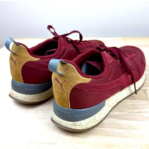 Puma Mens R78 Lux Lace Up Sneakers Shoes Suede Leather Canvas Mens Size 12
