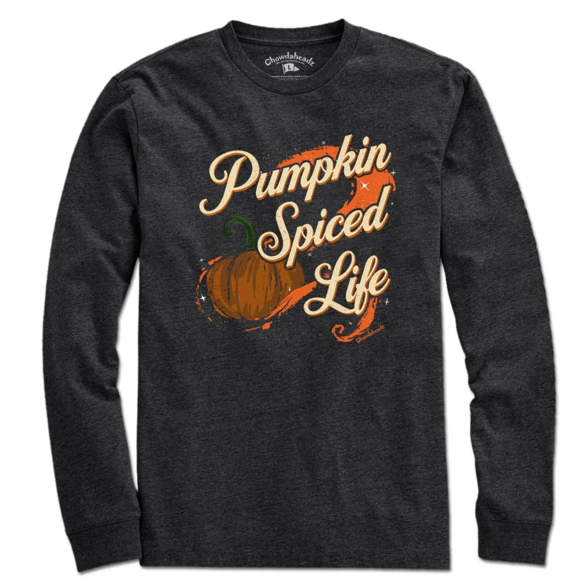 Pumpkin Spiced Life Charcoal T-Shirt