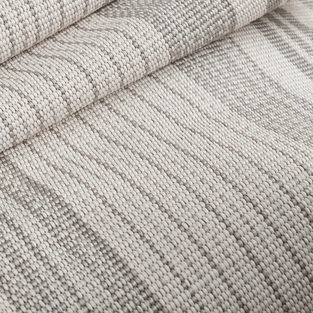 Quincy Stripe Handwoven Indoor/Outdoor Rug - Platinum