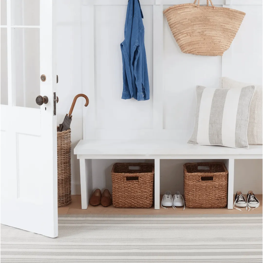 Quincy Stripe Handwoven Indoor/Outdoor Rug - Platinum