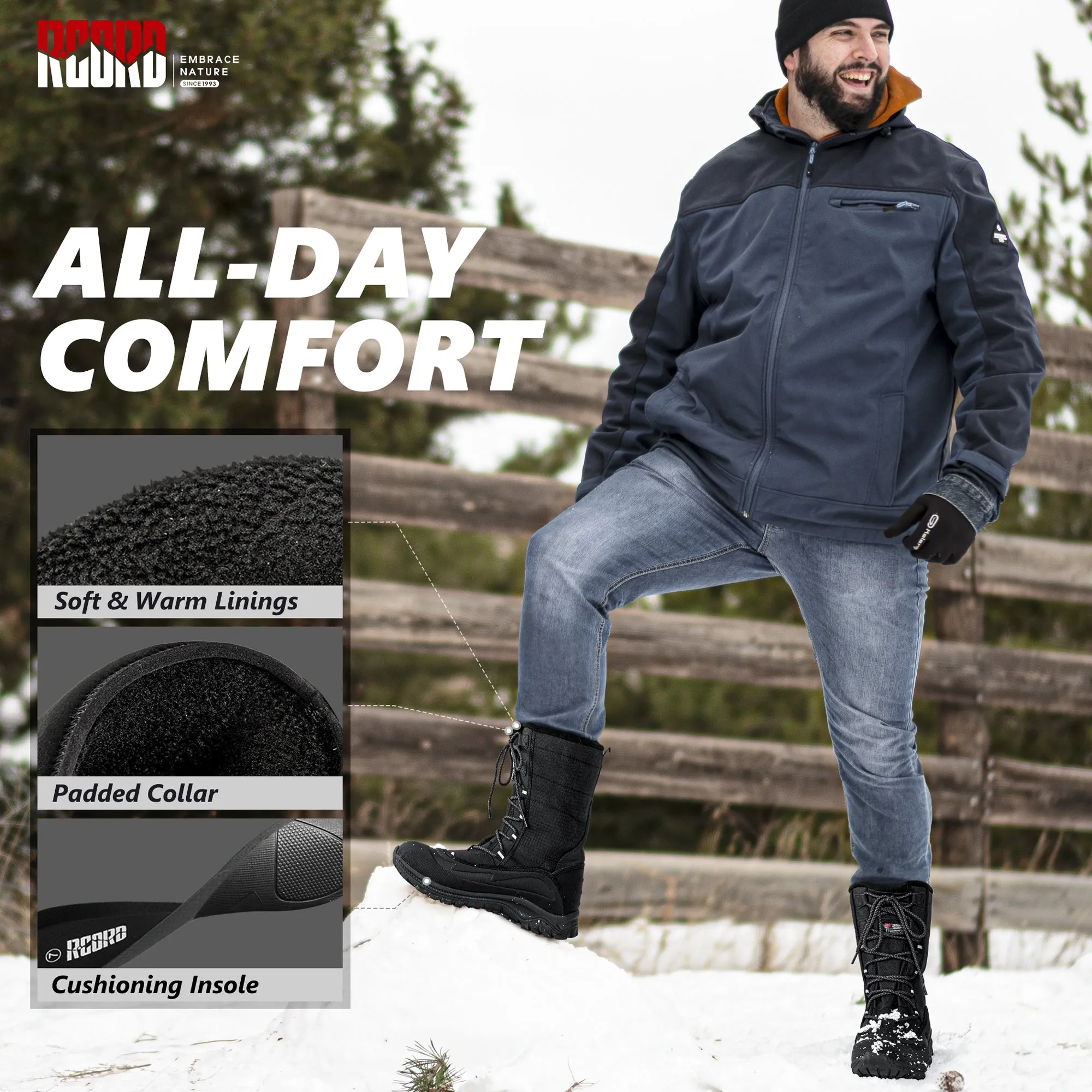 R CORD Man's Snow Boots