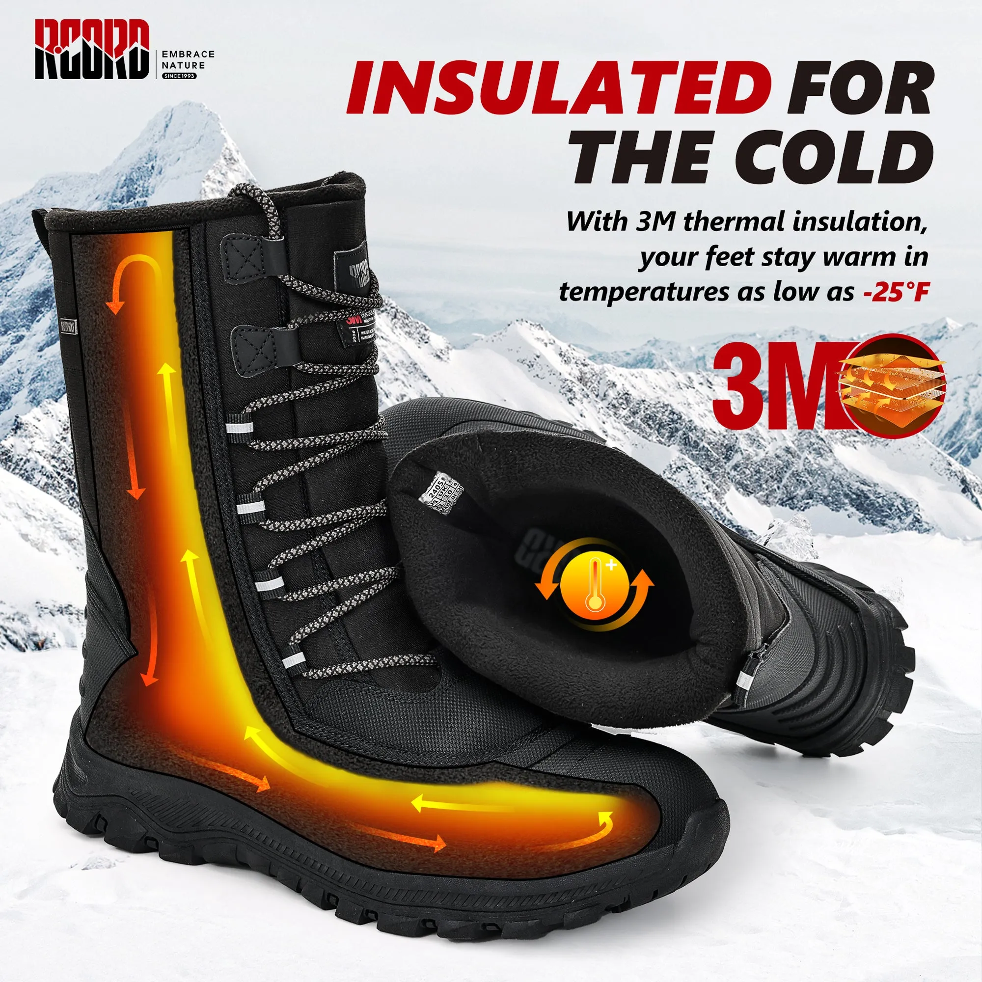 R CORD Man's Snow Boots