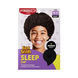 Red by KISS Kids Satin Sleep Cap Bonnet