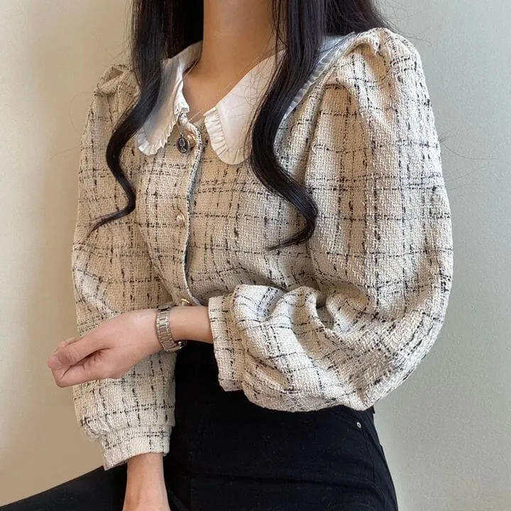 Retro Puff Chic Shirt SD02112