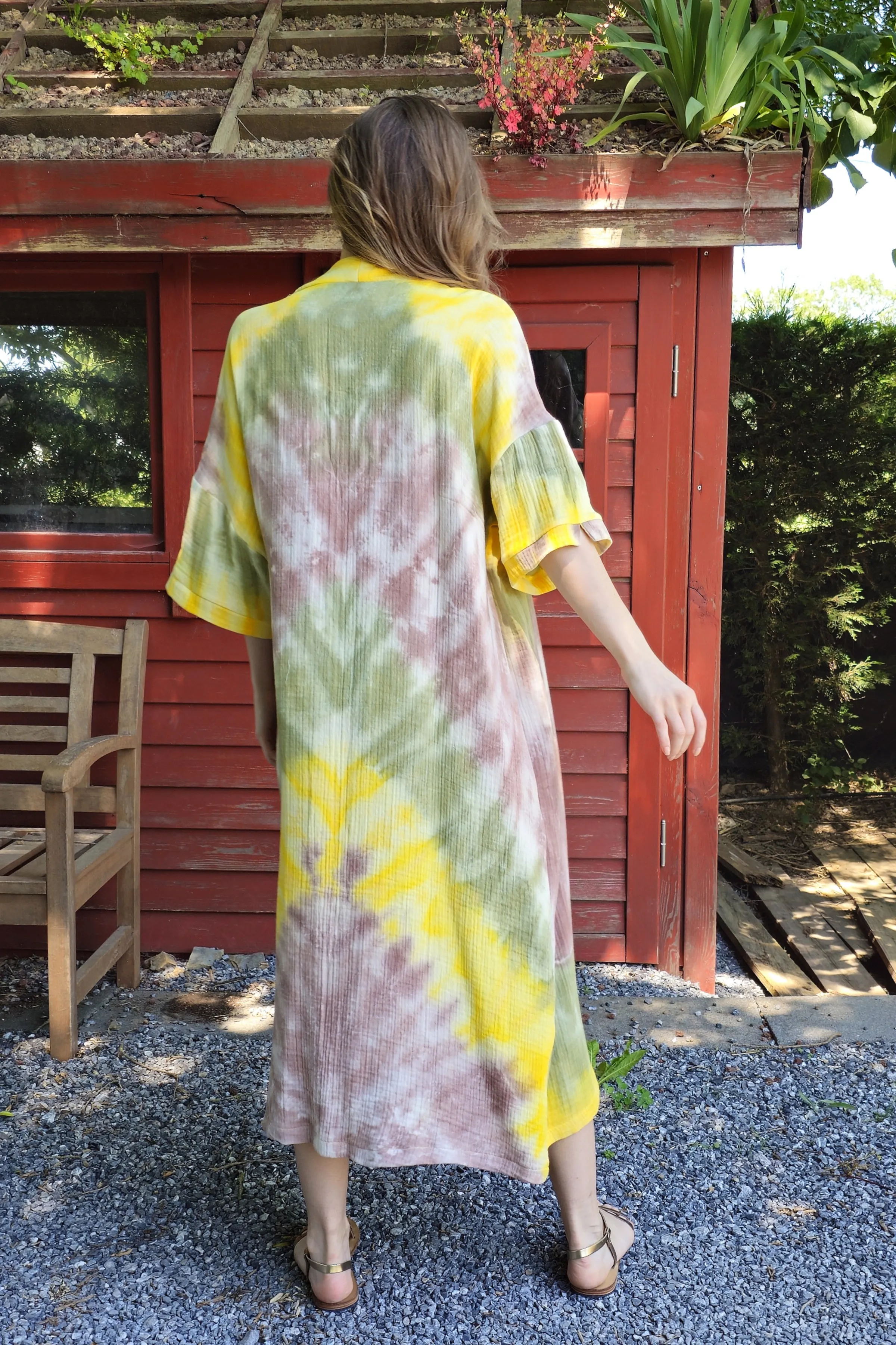 RHEA Gauze Cotton Kimono For Women