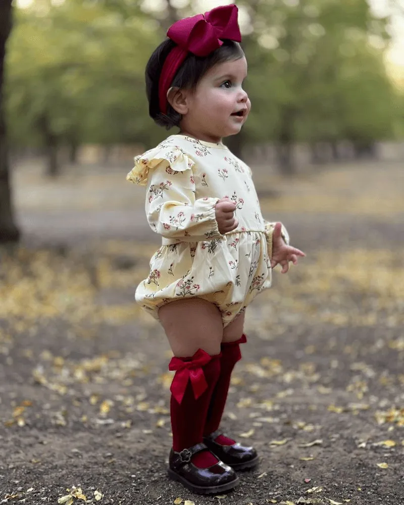 Rhodes Bubble Romper - Vintage Floral