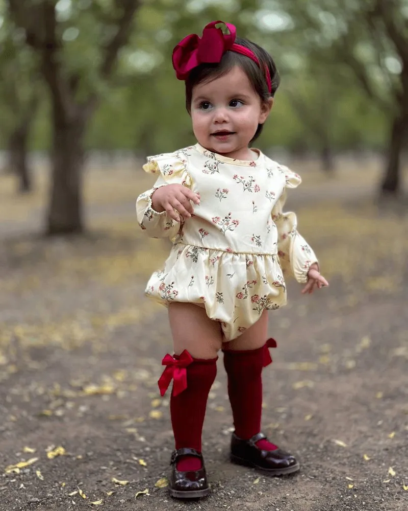 Rhodes Bubble Romper - Vintage Floral