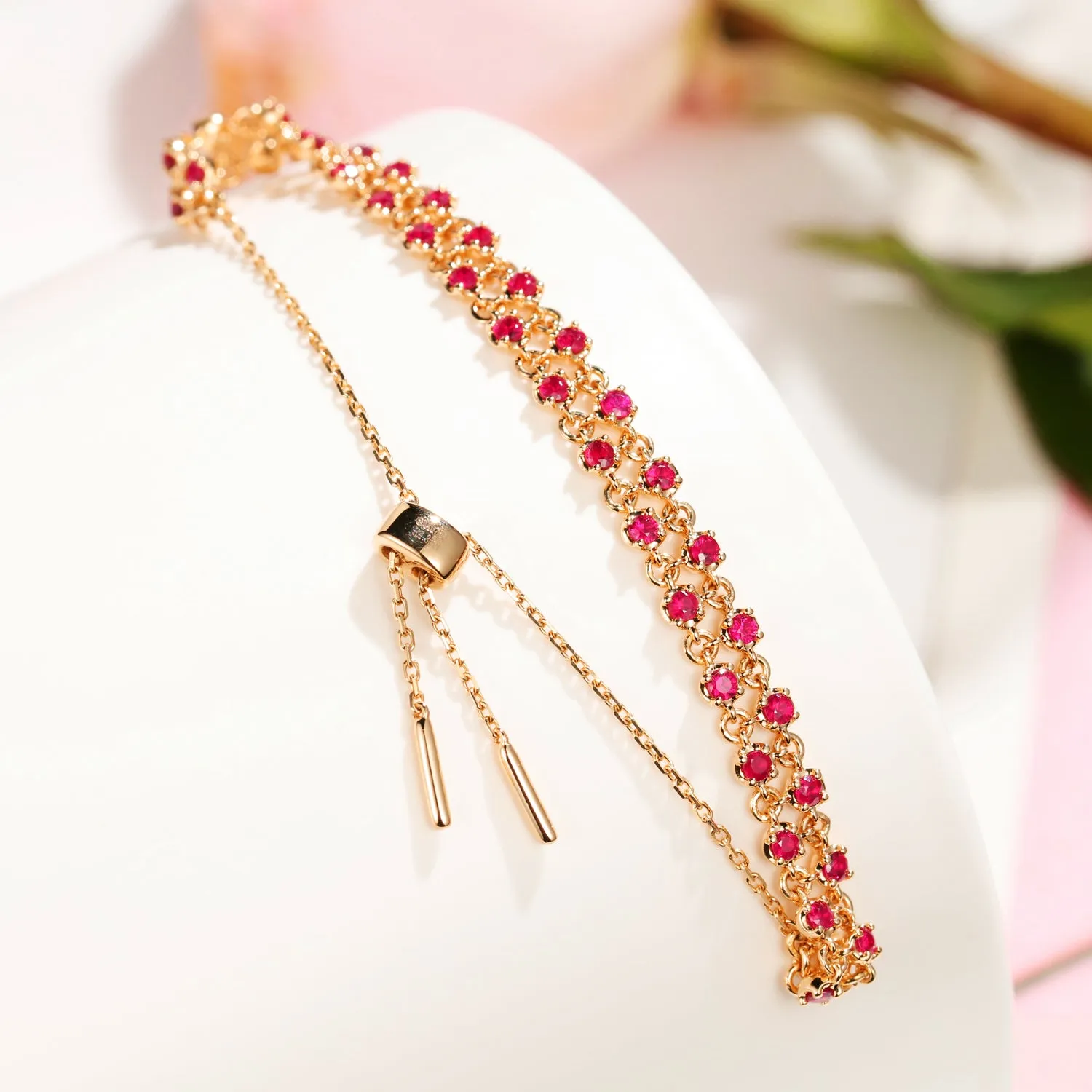 Ruby Woven Bracelet