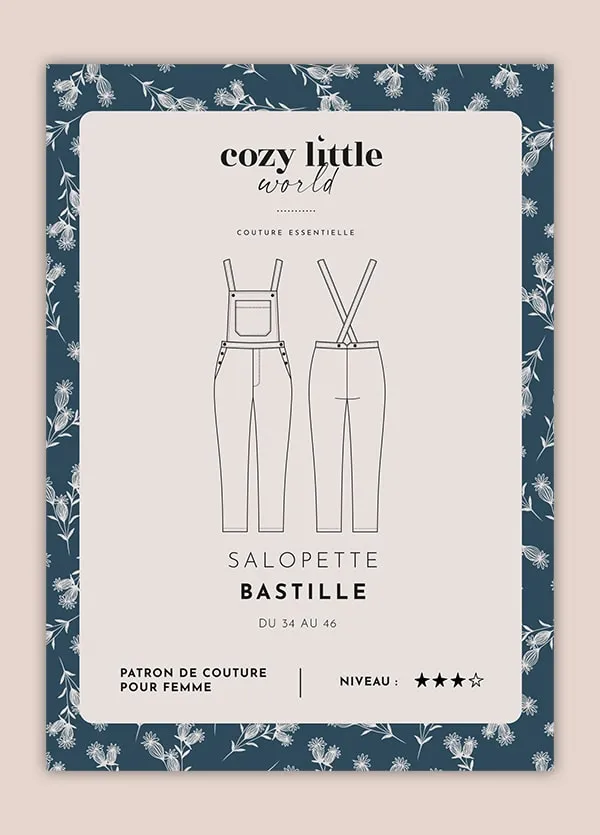 Salopette BASTILLE Patron de couture Pochette - Cozy Little World