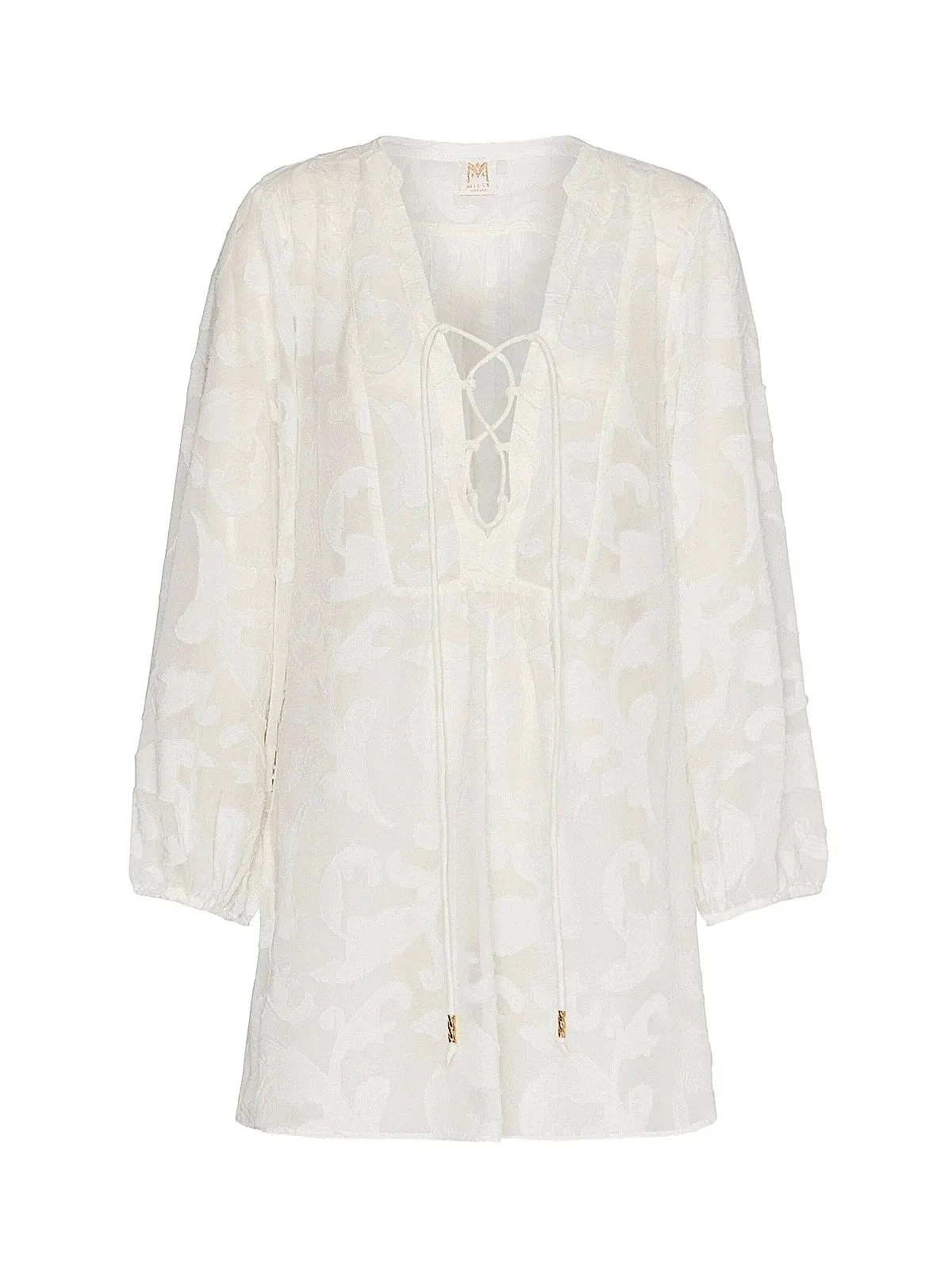 Scroll Burnout Mini Dress