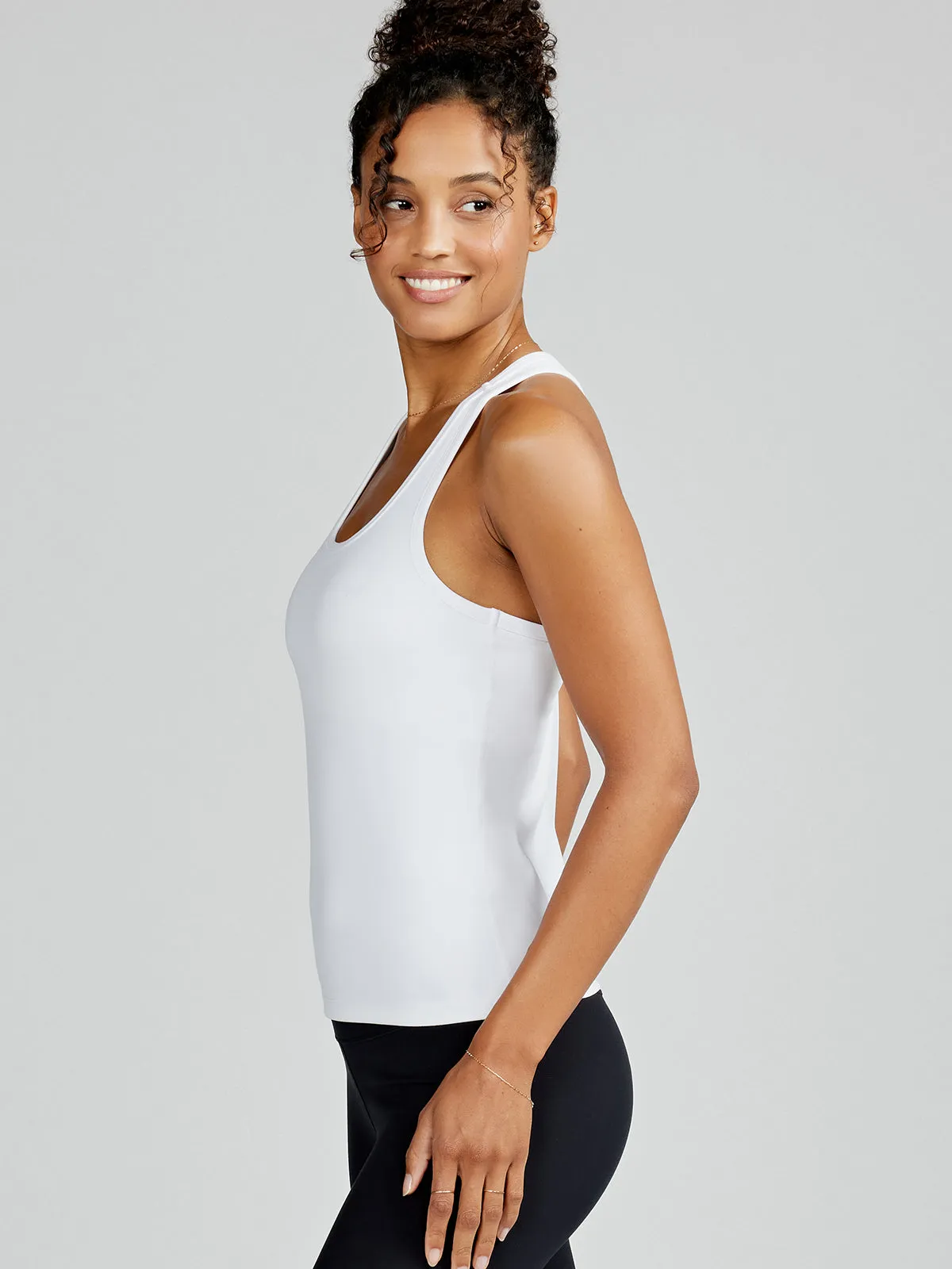 Sculptive Racer Back Tank with Built-in Bra