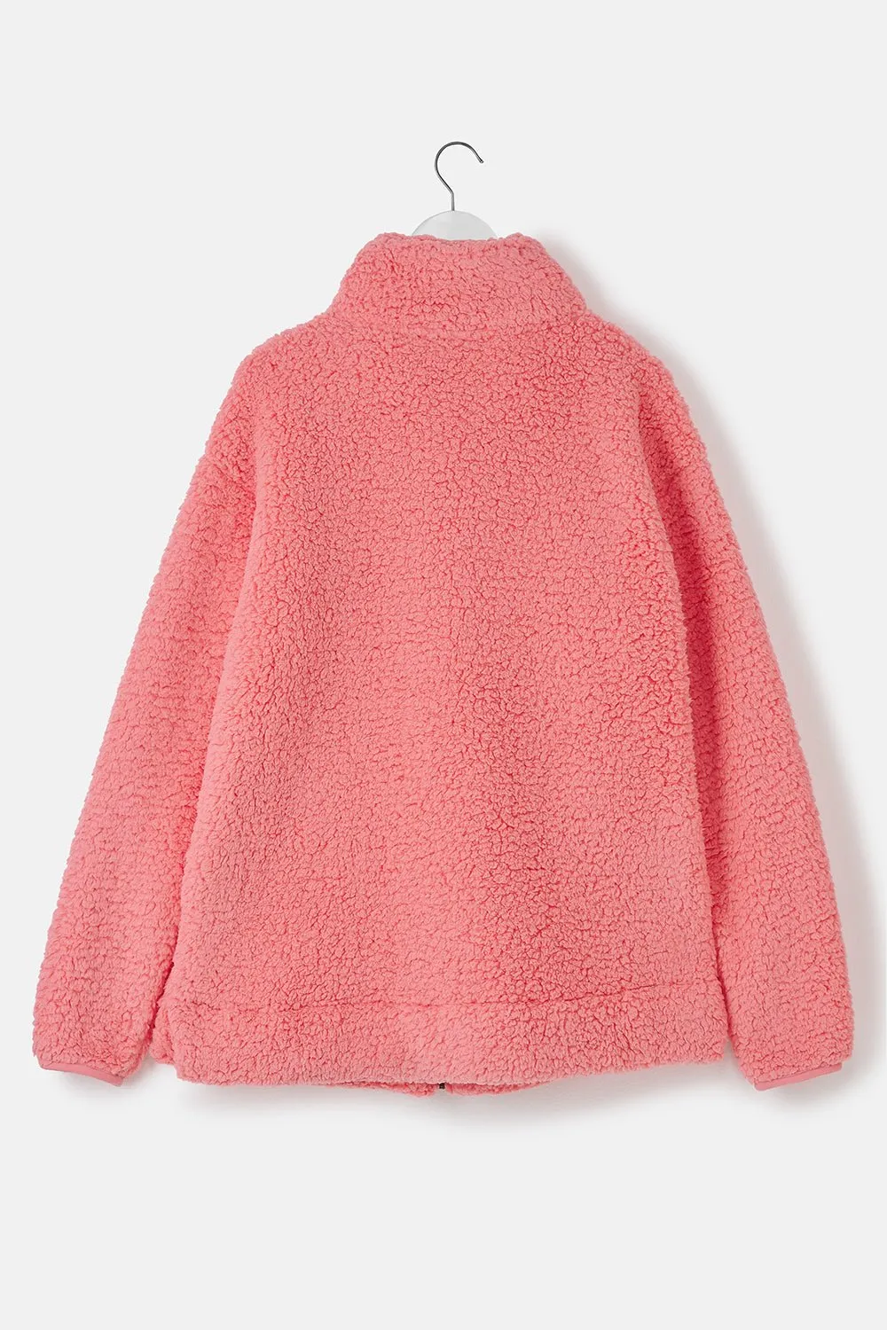 Seashell Full Zip Sherpa Fleece - Sugar Coral