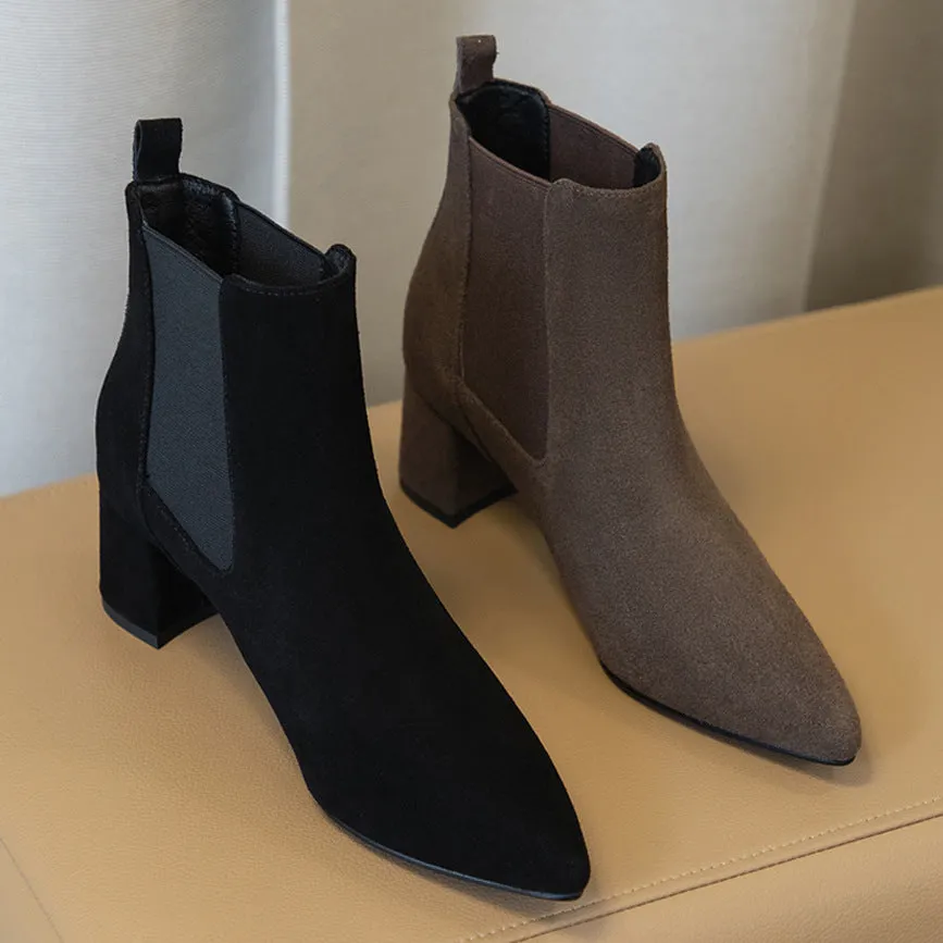 Short Leather Boots