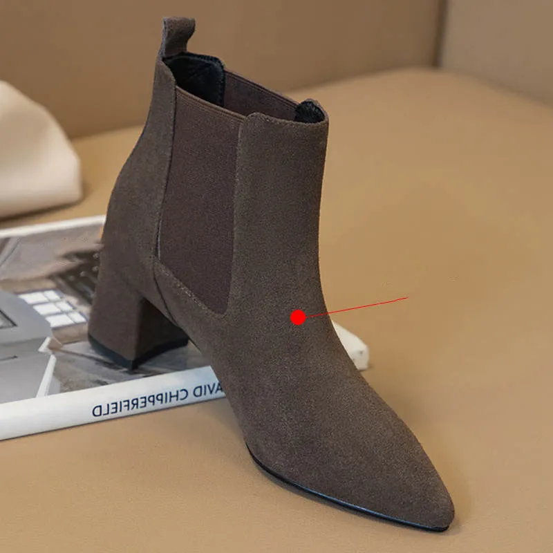 Short Leather Boots